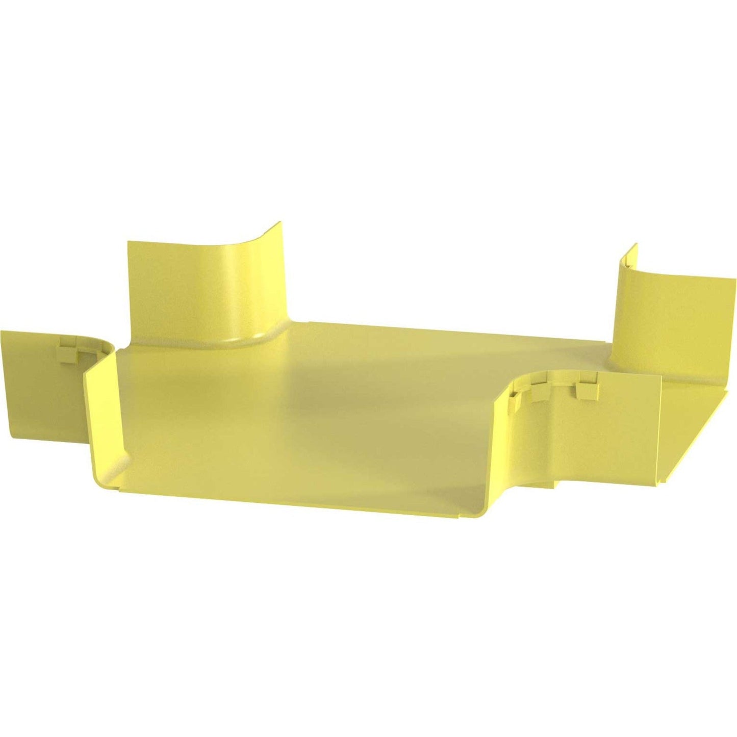 Panduit FiberRunner&reg; 4-Way Cross Fitting 12x4 Yellow