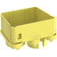 Panduit FiberRunner® 2-Port Spillout 4x4 Yellow