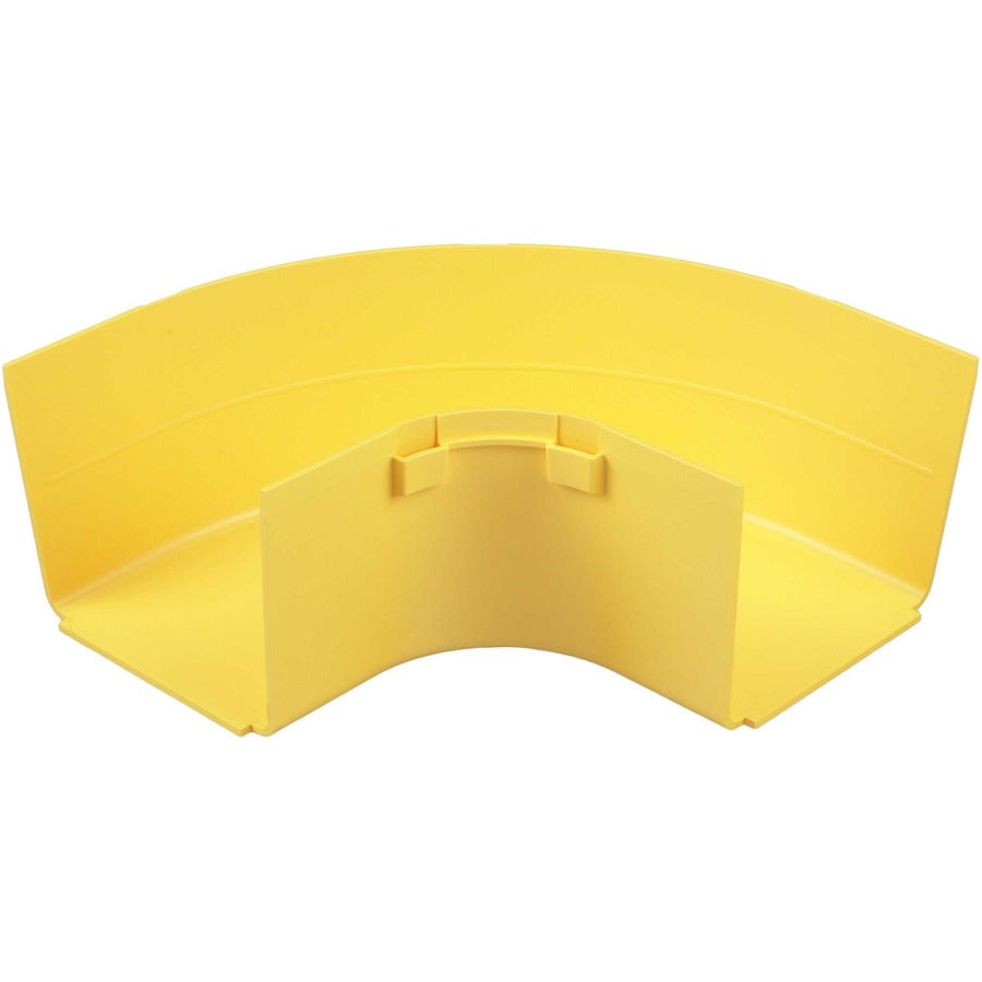 Panduit FiberRunner&reg; Horizontal Right-Angle 90&deg; 4x4 Yellow