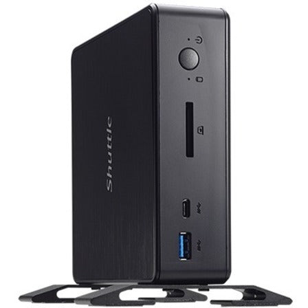 Shuttle XPC nano NC10U Desktop Computer - Intel Celeron 4205U Dual-core (2 Core) 1.80 GHz - 8 GB RAM DDR4 SDRAM - Black