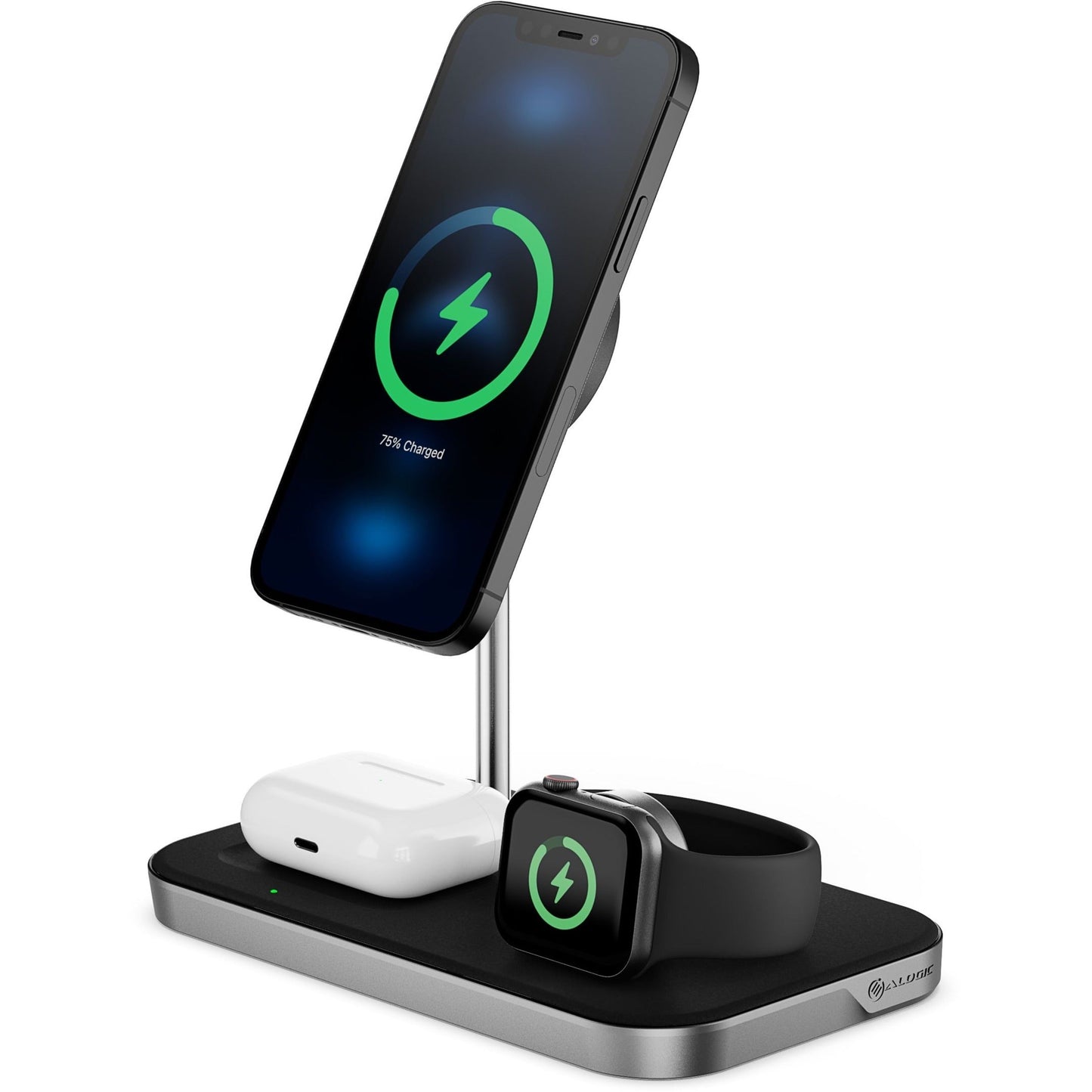 Alogic MagSpeed 3-in-1 Wireless 15W Charging Station