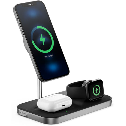 Alogic MagSpeed 3-in-1 Wireless 15W Charging Station