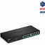 TRENDnet 8-Port Gigabit PoE+ Switch 120W PoE Power Budget 16Gbps Switching Capacity IEEE 802.1p QoS DSCP Pass-Through Support Fanless Wall Mountable Lifetime Protection Black TPE-TG84