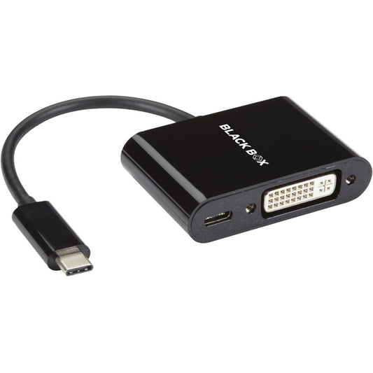 Black Box USB-C to DVI Adapter with 60W Power Delivery 4K60 HDR