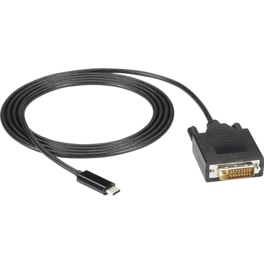 Black Box USB-C Adapter Cable - USB-C to DVI Adapter 1080p @ 60Hz DP 1.2 Alt Mode