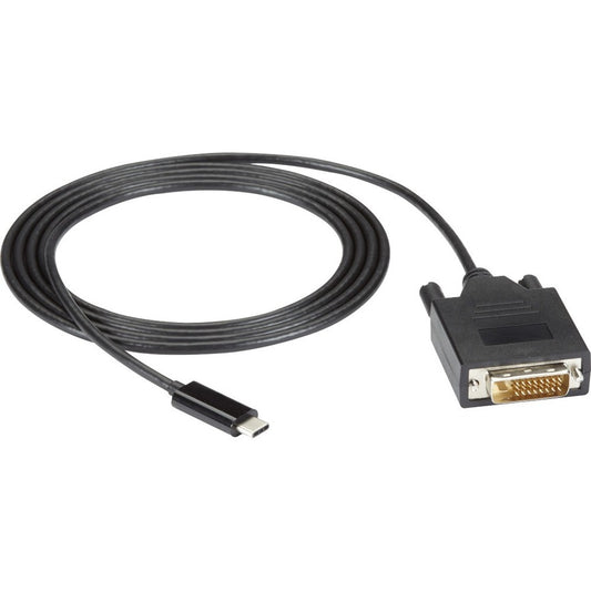 Black Box USB-C Adapter Cable - USB-C to DVI Adapter 1080p @ 60Hz DP 1.2 Alt Mode