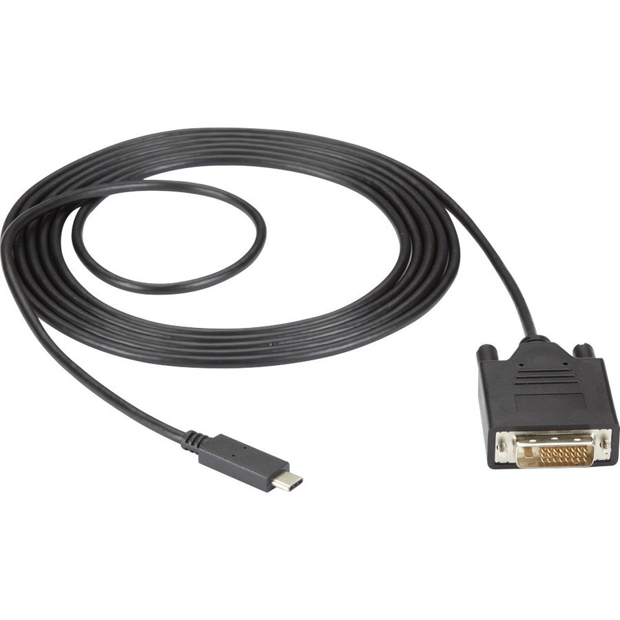 Black Box USB-C Adapter Cable - USB-C to DVI Adapter 1080p @ 60Hz DP 1.2 Alt Mode