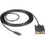 Black Box USB-C Adapter Cable - USB-C to DVI Adapter 1080p @ 60Hz DP 1.2 Alt Mode