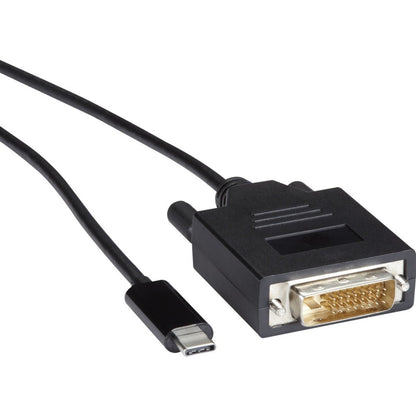 Black Box USB-C Adapter Cable - USB-C to DVI Adapter 1080p @ 60Hz DP 1.2 Alt Mode