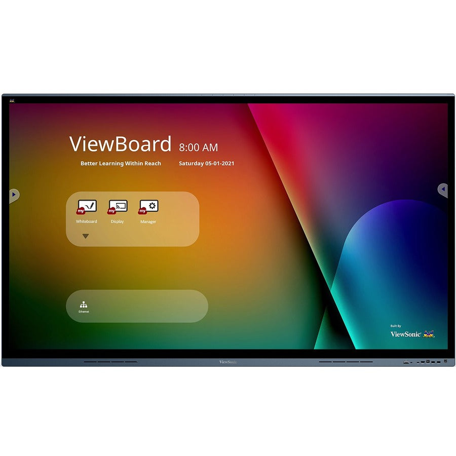 ViewSonic ViewBoard IFP7562 - 4K UHD Interactive Display with Integrated Software 65W USB C RJ45 - 350 cd/m2 - 75"