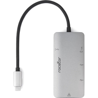 Rocstor Premium USB-C Hub with USB-A Gigabit Ethernet & USB-C 100W PD