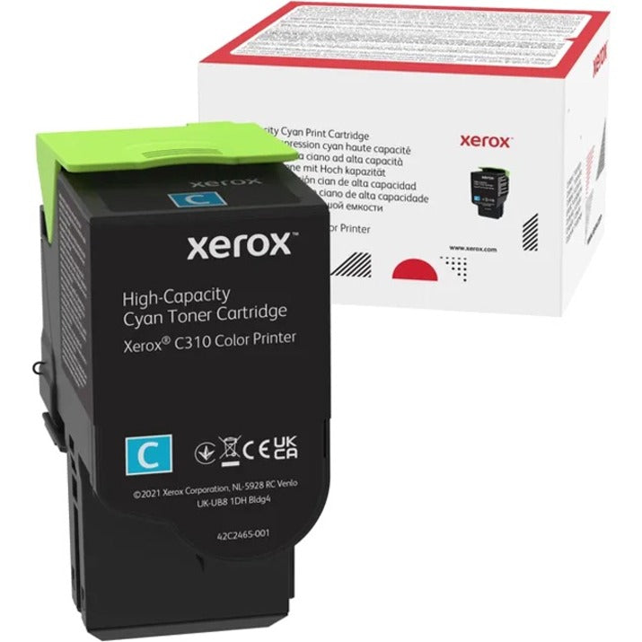 Xerox Original High Yield Laser Toner Cartridge - Single Pack - Cyan - 1 / Pack