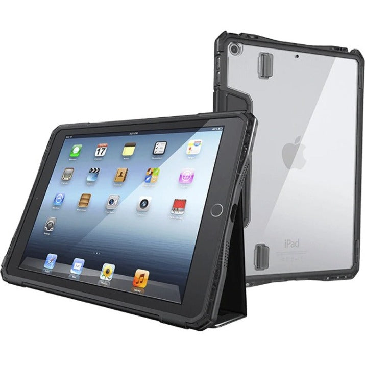 UZBL Groove Rugged Carrying Case (Folio) for 10.5" Apple iPad Air (2019) iPad Pro (2017) Tablet - Black Transparent