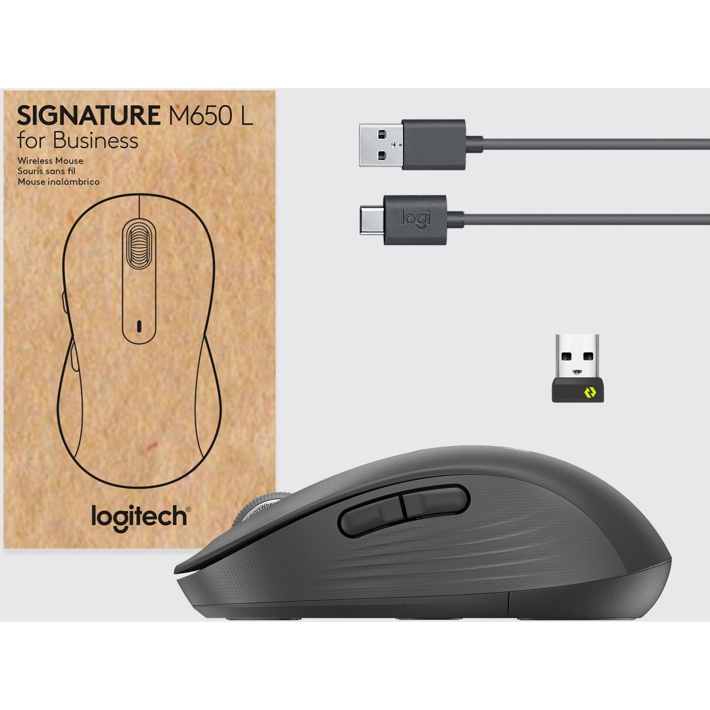 Logitech Signature M650 for Business (Graphite) - Brown Box