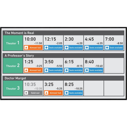 Sharp PNHS551 55" Class 4K Ultra-HD TFT LCD Professional Display High Brightness