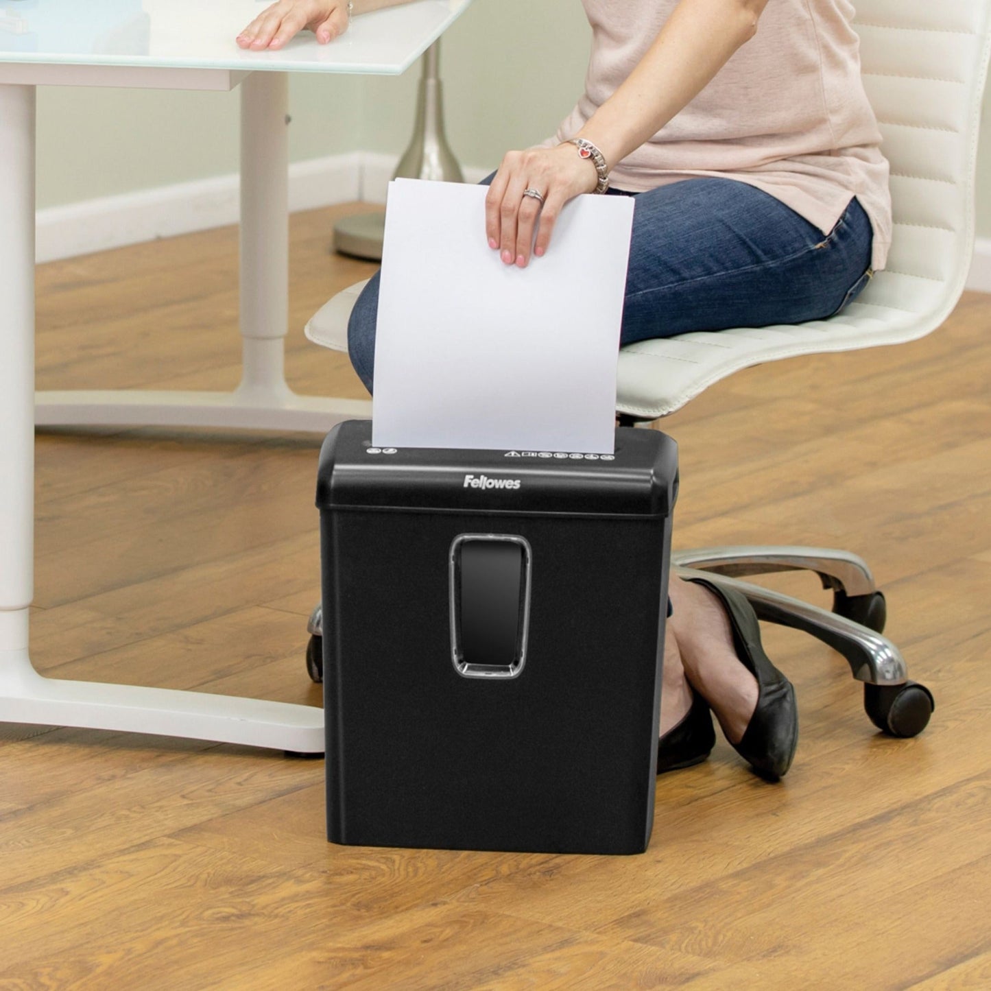 Fellowes Powershred P30-C 6 sheet Cross-Cut Deskside Shredder for Home Office