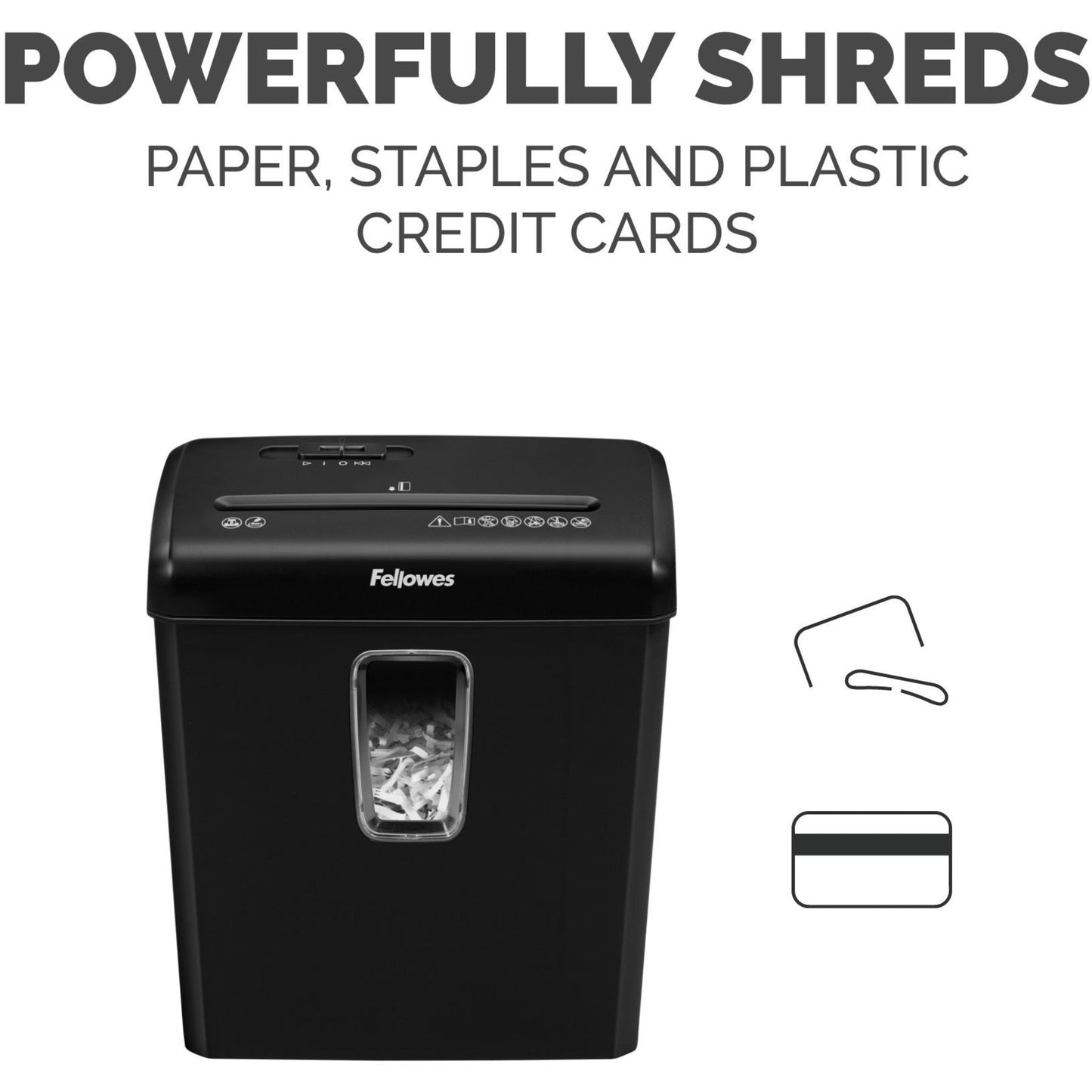 Fellowes Powershred P30-C 6 sheet Cross-Cut Deskside Shredder for Home Office