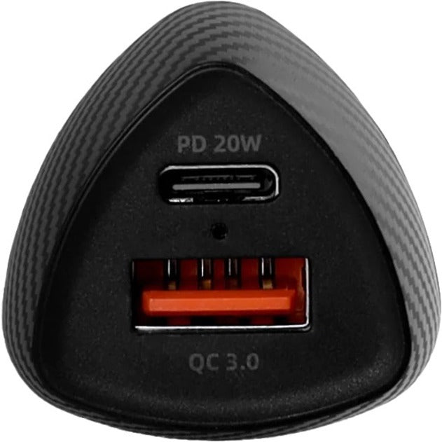 CODi Dual Port 20W Car Charger/Auto Adapter (USB-C USB-A Outputs)