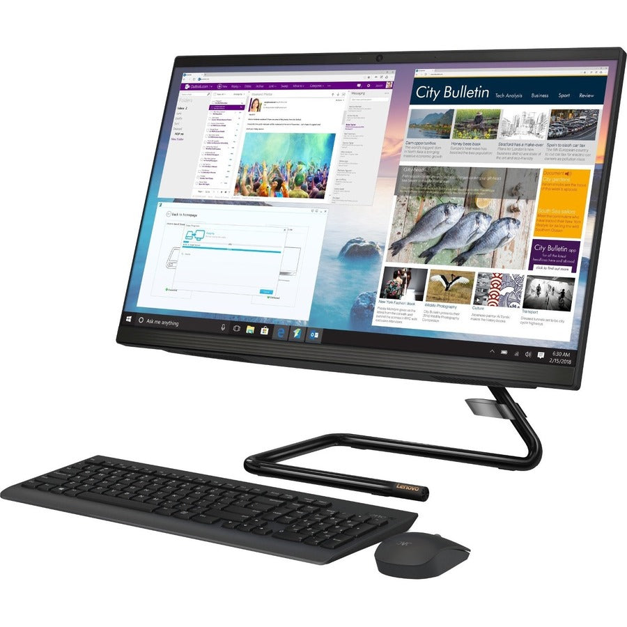 Lenovo IdeaCentre 3 22ADA05 F0EX00CMUS All-in-One Computer - AMD Athlon Silver 3050U Dual-core (2 Core) 2.30 GHz - 8 GB RAM DDR4 SDRAM - 1 TB HDD - 256 GB PCI Express NVMe SSD - 21.5" Full HD 1920 x 1080 Touchscreen Display - Desktop - Black