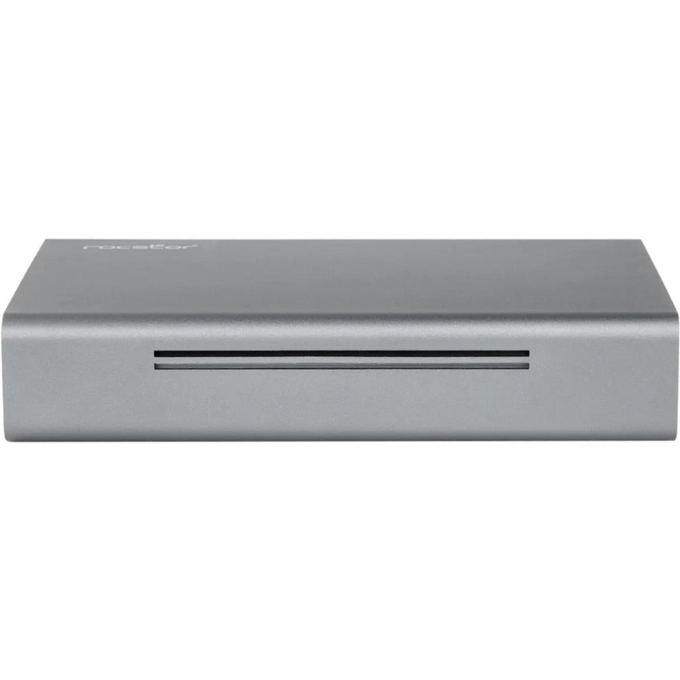 Rocstor Rocpro D90 8 TB Desktop Rugged Hard Drive - 3.5" External - SATA (SATA/600) - Aluminum Gray