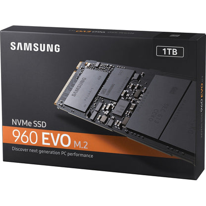 Samsung 960 EVO MZ-V6E1T0BW 1 TB Solid State Drive - M.2 2280 Internal - PCI Express NVMe (PCI Express NVMe 3.0 x4)