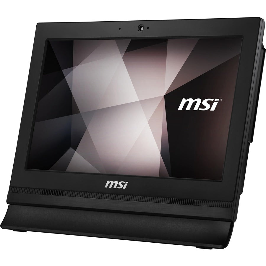 MSI PRO 16T 10M-085US All-in-One Computer - Intel Celeron 5205U Dual-core (2 Core) 1.90 GHz - 4 GB RAM DDR4 SDRAM - 128 GB M.2 Serial ATA/600 SSD - 15.6" HD 1366 x 768 Touchscreen Display - Desktop - Black