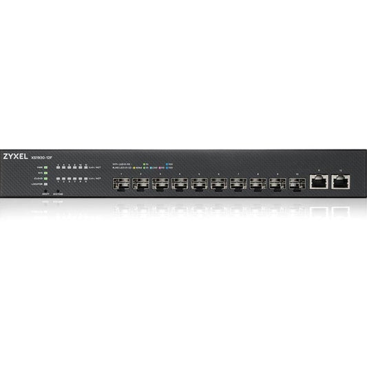 ZYXEL 10-port 10G Smart Managed Fiber Switch with 2 Multi-Gigabit Ports