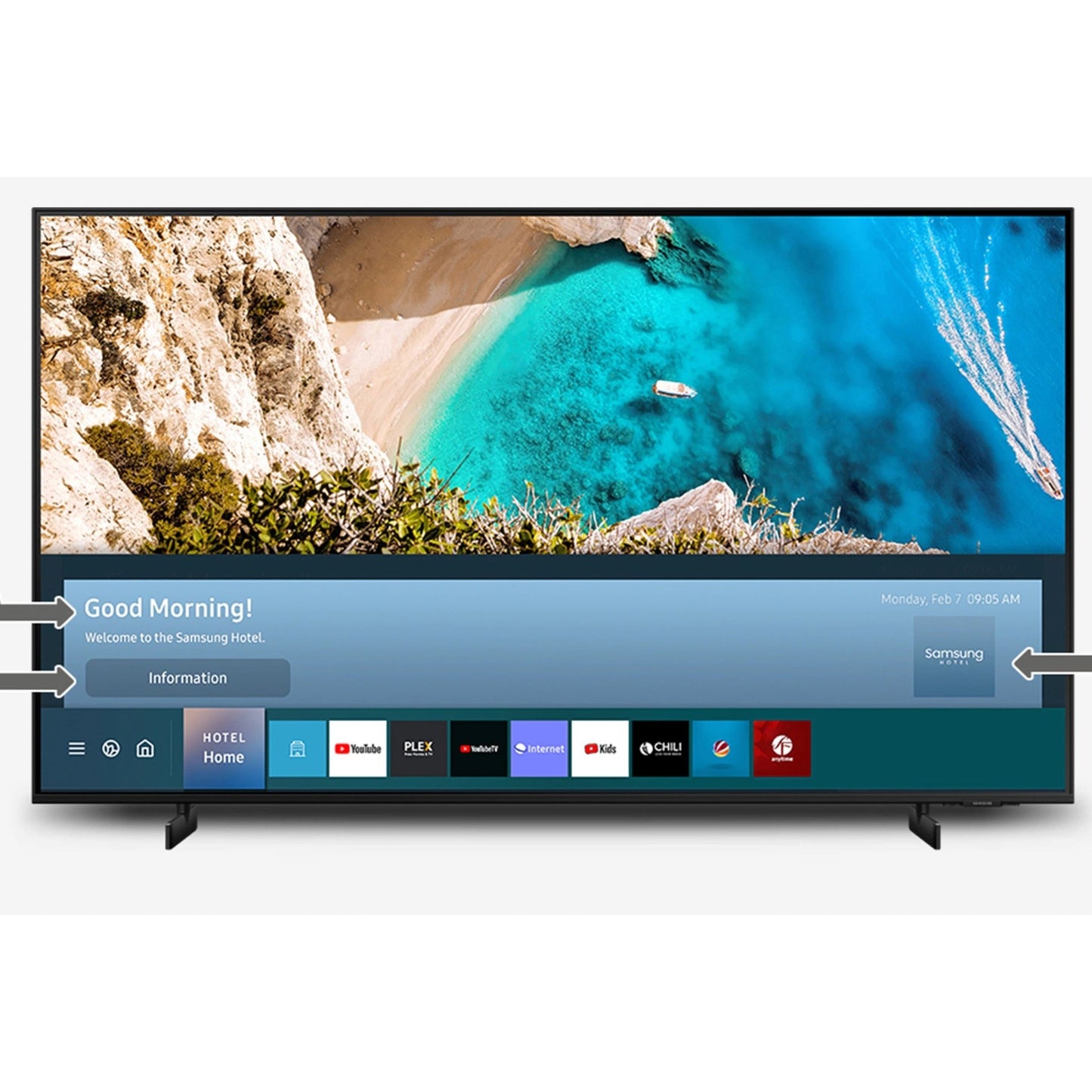 Samsung AU8000 HG43AU800NF 43" Smart LED-LCD TV - 4K UHDTV - Black