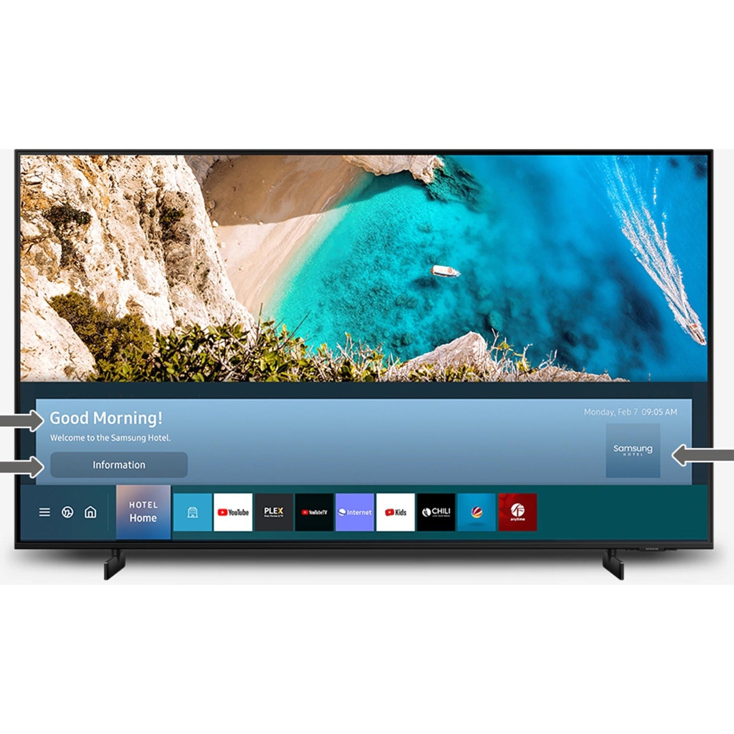 Samsung AU8000 HG55AU800NF 55" Smart LED-LCD TV - 4K UHDTV - Black