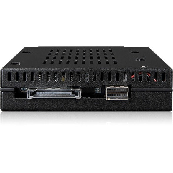 Icy Dock FlexiDOCK MB021VP-B Drive Enclosure for 3.5" U.2 PCI Express NVMe - SFF-8654 SlimSAS Host Interface Internal - Black