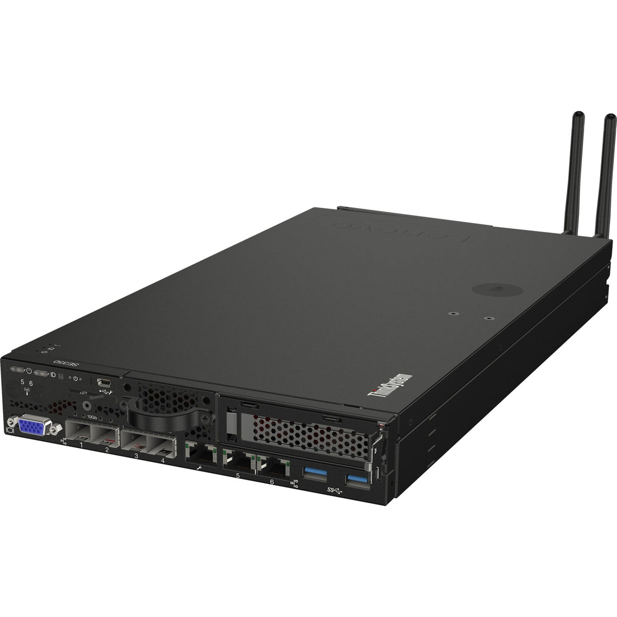 Lenovo ThinkSystem SE350 7D1XA027NA 1U Rack Server - 1 x Intel Xeon D-2123IT 2.20 GHz - 16 GB RAM - Serial ATA/600 Controller