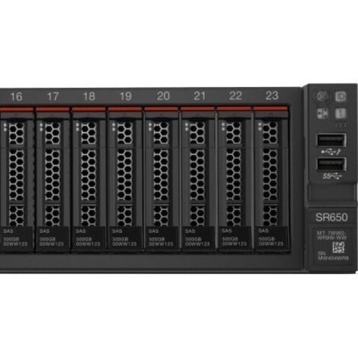 Lenovo ThinkSystem SR650 7X06A0NANA 2U Rack Server - 1 x Intel Xeon Gold 5218 2.30 GHz - 32 GB RAM - 12Gb/s SAS Serial ATA/600 Controller