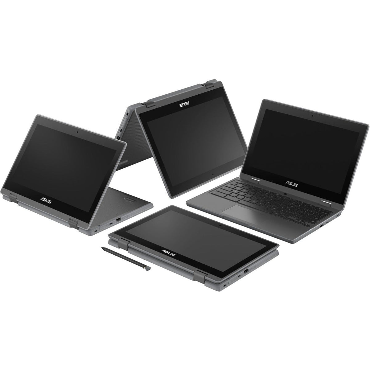 Asus Chromebook Flip CR1 CR1100FKA-YZ182T-S 11.6" Touchscreen Convertible Chromebook - HD - 1366 x 768 - Intel Celeron N5100 Quad-core (4 Core) 1.10 GHz - 8 GB Total RAM - 32 GB Flash Memory - Dark Gray