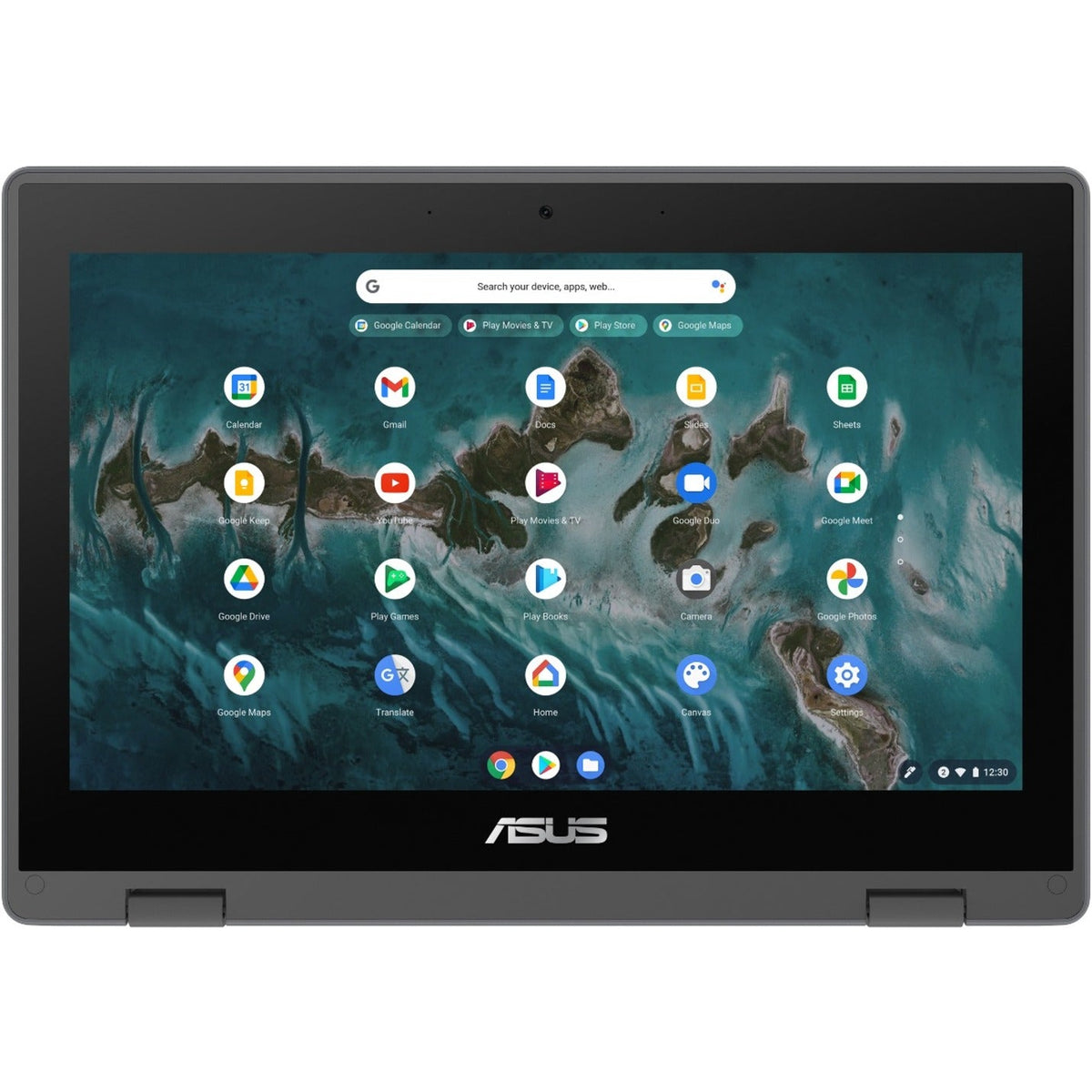 Asus Chromebook Flip CR1 CR1100FKA-YZ182T-S 11.6" Touchscreen Convertible Chromebook - HD - 1366 x 768 - Intel Celeron N5100 Quad-core (4 Core) 1.10 GHz - 8 GB Total RAM - 32 GB Flash Memory - Dark Gray