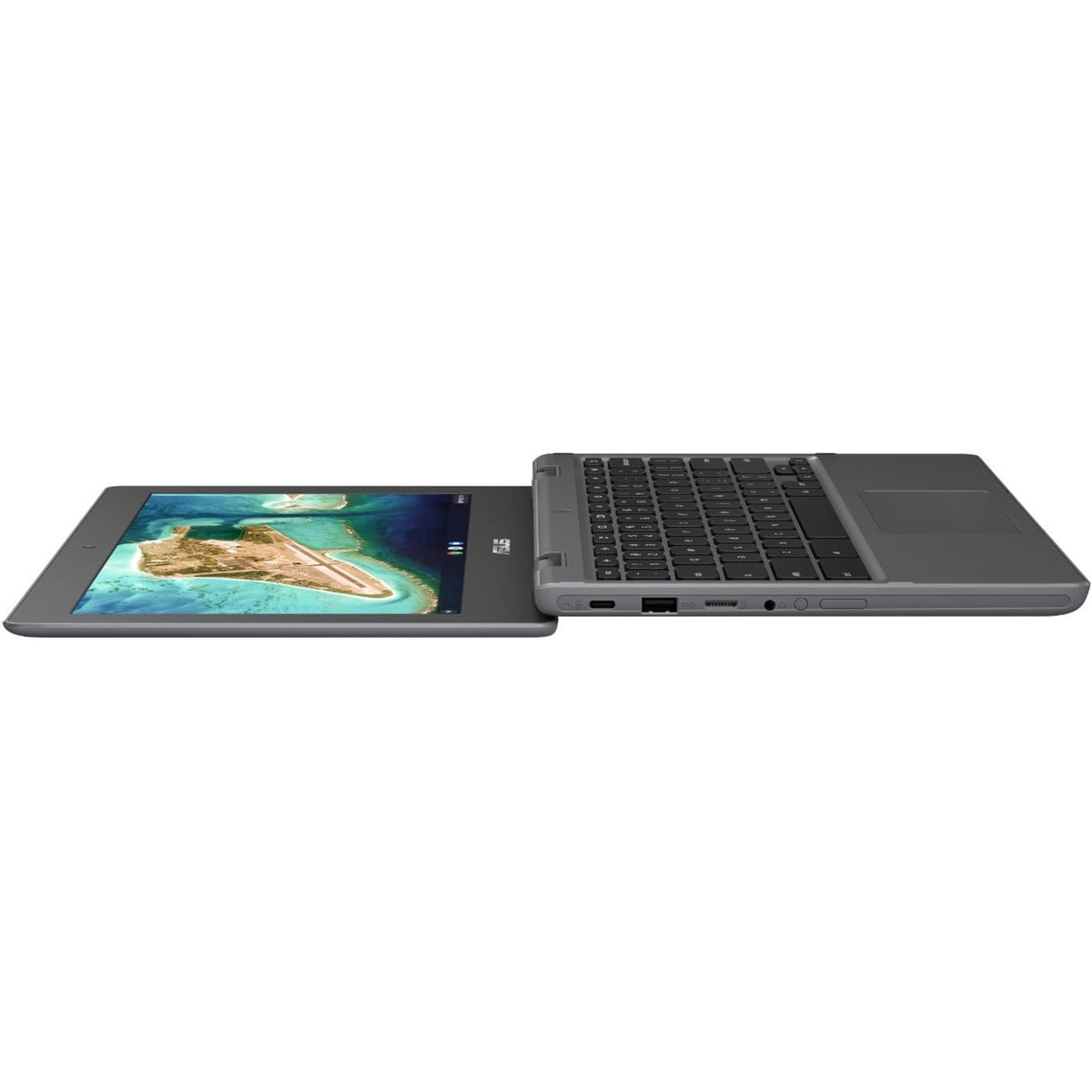 Asus Chromebook Flip CR1 CR1100FKA-YZ182T-S 11.6" Touchscreen Convertible Chromebook - HD - 1366 x 768 - Intel Celeron N5100 Quad-core (4 Core) 1.10 GHz - 8 GB Total RAM - 32 GB Flash Memory - Dark Gray