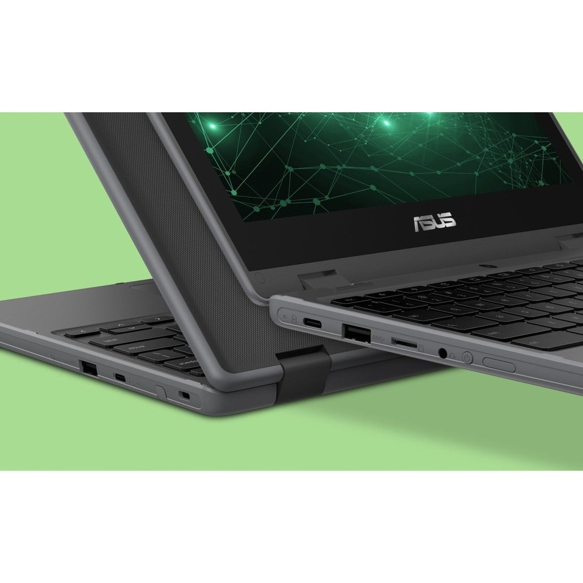 Asus Chromebook Flip CR1 CR1100FKA-YZ182T-S 11.6" Touchscreen Convertible Chromebook - HD - 1366 x 768 - Intel Celeron N5100 Quad-core (4 Core) 1.10 GHz - 8 GB Total RAM - 32 GB Flash Memory - Dark Gray