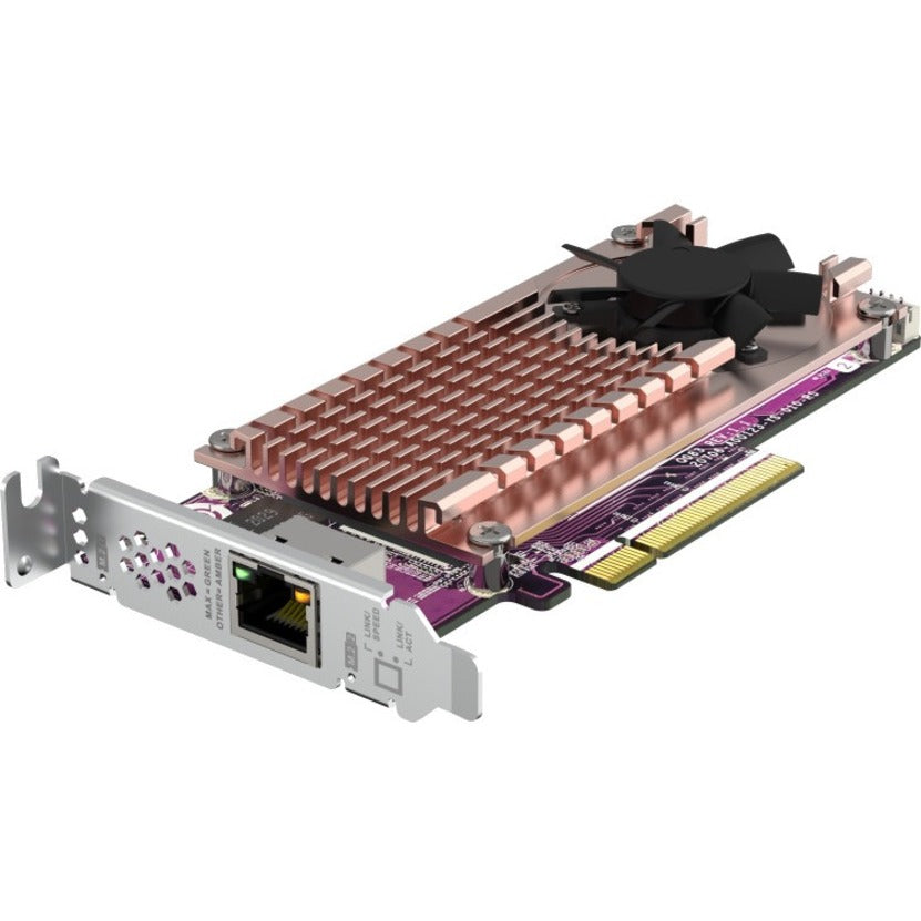 QNAP Dual M.2 2280 PCIe NVMe SSD & Single-port 10GbE Expansion Card