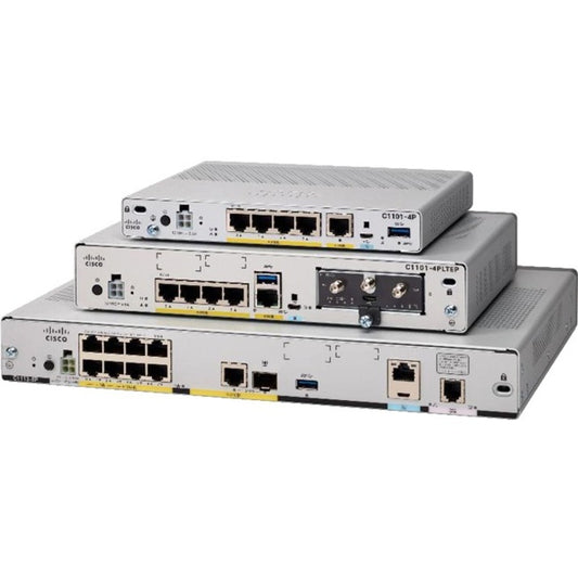 Cisco C1121X-8PLTEPWE Wi-Fi 5 IEEE 802.11ac ADSL2 VDSL2+ Ethernet Modem/Wireless Router