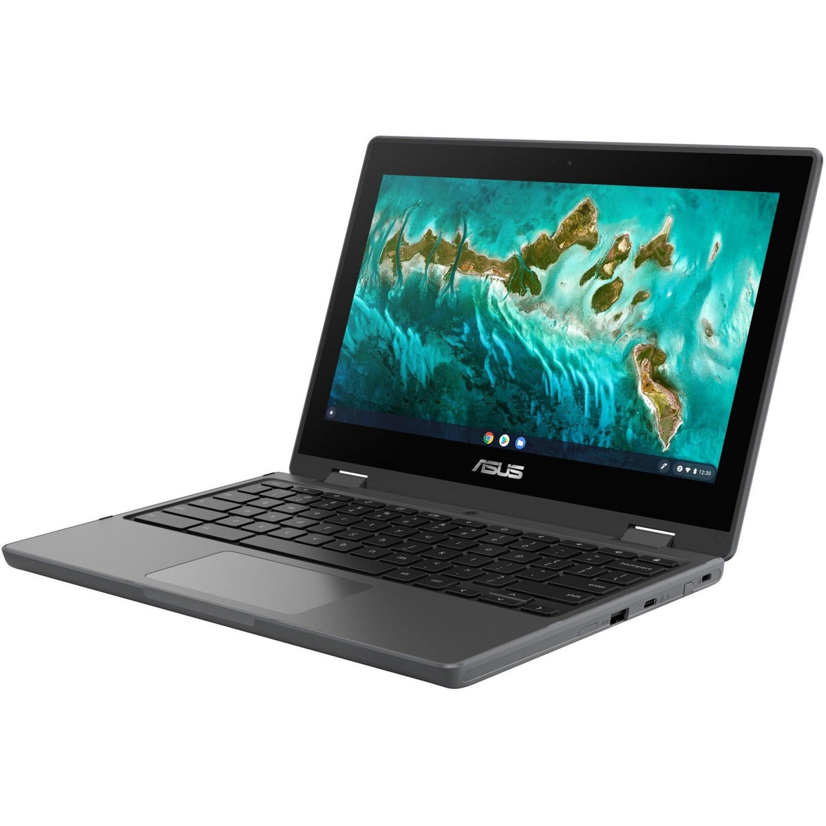Asus Chromebook Flip CR1 CR1100FKA-YZ142T 11.6" Touchscreen Convertible Chromebook - HD - 1366 x 768 - Intel Celeron N5100 Quad-core (4 Core) 1.10 GHz - 4 GB Total RAM - 32 GB Flash Memory - Dark Gray