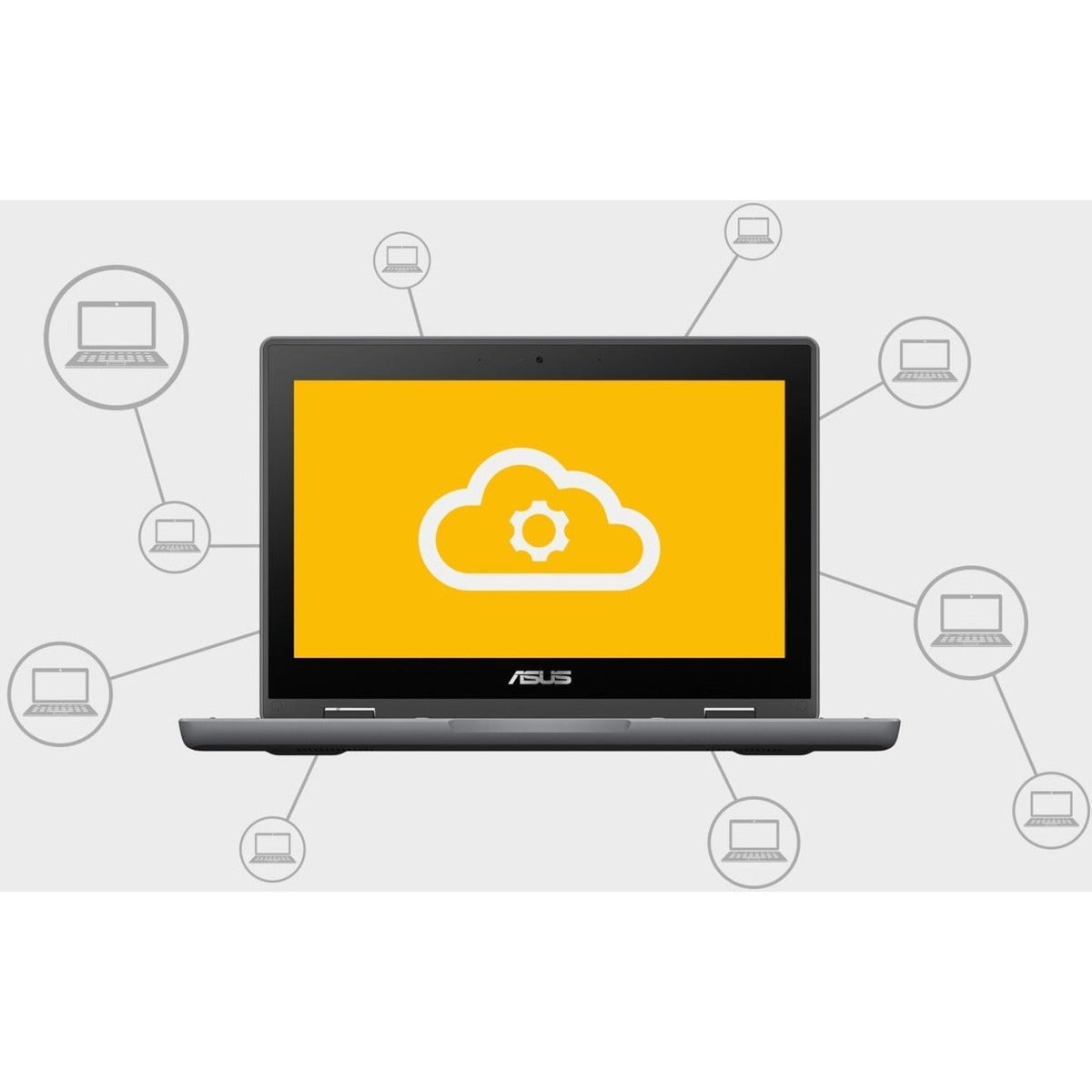 Asus Chromebook Flip CR1 CR1100FKA-YZ142T 11.6" Touchscreen Convertible Chromebook - HD - 1366 x 768 - Intel Celeron N5100 Quad-core (4 Core) 1.10 GHz - 4 GB Total RAM - 32 GB Flash Memory - Dark Gray