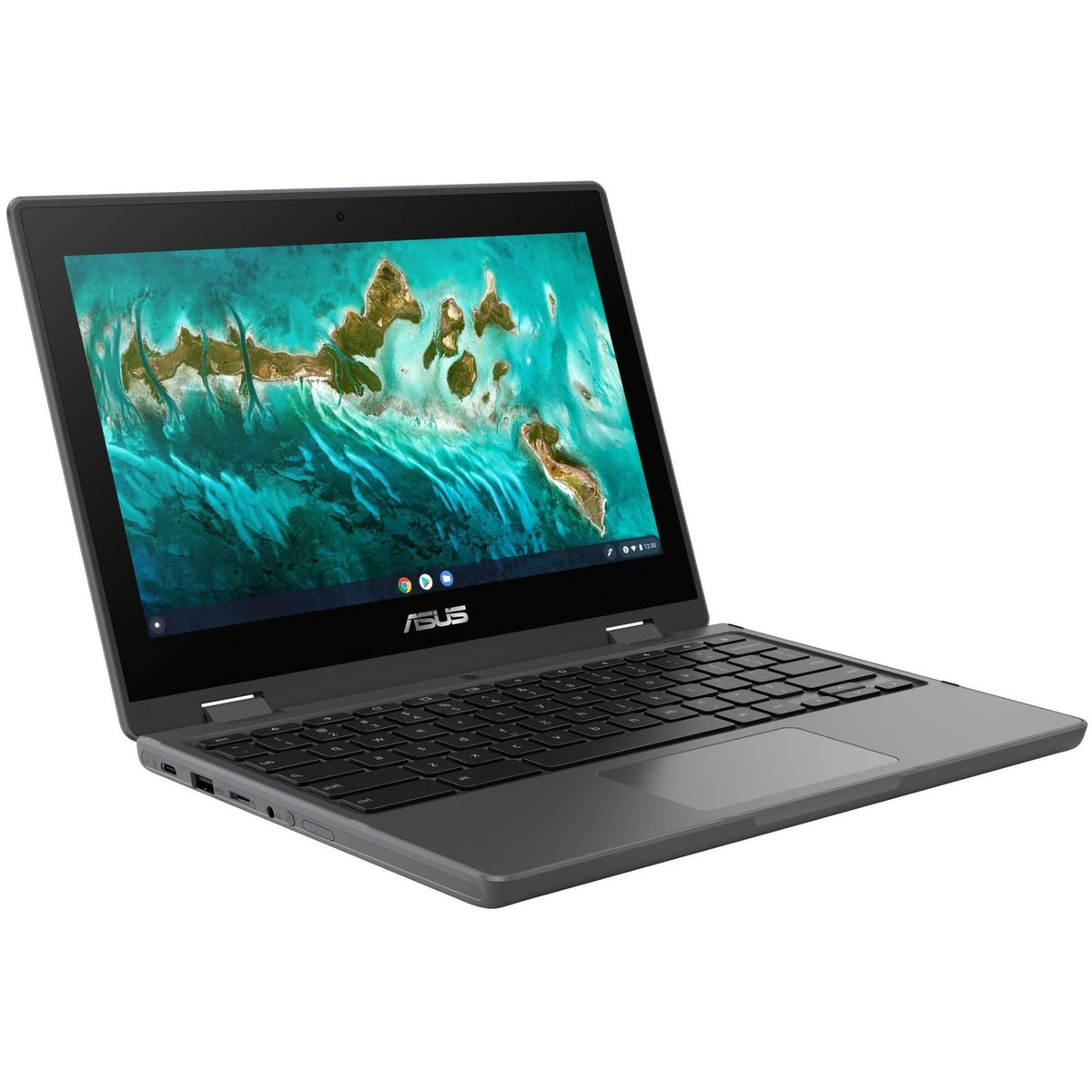 Asus Chromebook Flip CR1 CR1100FKA-YZ142T 11.6" Touchscreen Convertible Chromebook - HD - 1366 x 768 - Intel Celeron N5100 Quad-core (4 Core) 1.10 GHz - 4 GB Total RAM - 32 GB Flash Memory - Dark Gray