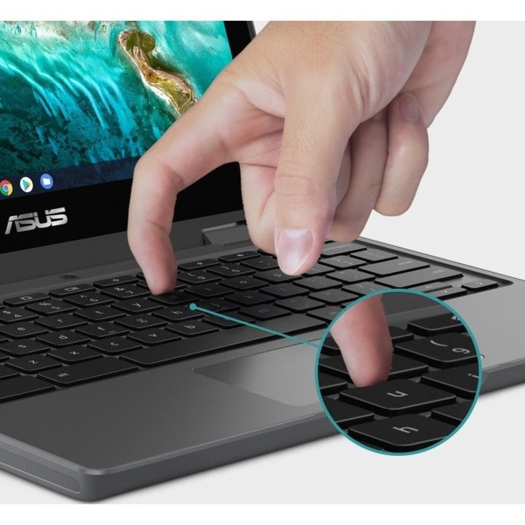 Asus Chromebook Flip CR1 CR1100FKA-YZ142T 11.6" Touchscreen Convertible Chromebook - HD - 1366 x 768 - Intel Celeron N5100 Quad-core (4 Core) 1.10 GHz - 4 GB Total RAM - 32 GB Flash Memory - Dark Gray