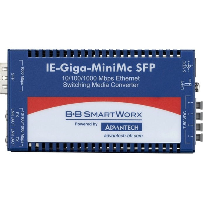 Advantech 10/100/1000Mbps Miniature Media Converter with LFPT