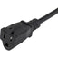 StarTech.com 3ft (1m) Piggyback Power Extension Cord NEMA 5-15P to 2x NEMA 5-15R Cable 16 AWG 125V/15A Outlet Saver Cord UL Certified