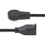 StarTech.com 3ft Power Extension Cord Rotating Flat Plug Extension Cord NEMA 5-15P to NEMA 5-15R Cable 16 AWG 125V/15A
