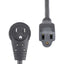 StarTech.com 6ft Power Extension Cord Rotating Flat Plug Extension Cord NEMA 5-15P to NEMA 5-15R Cable 16 AWG 125V/15A UL Certified