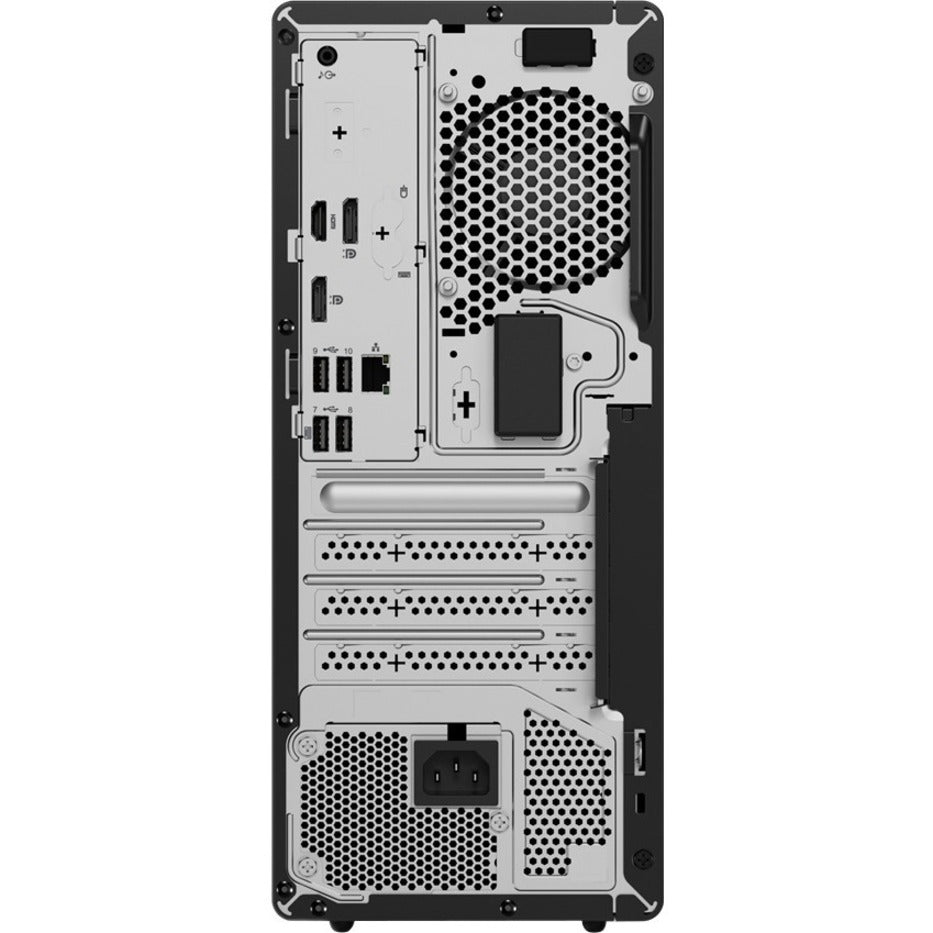 Lenovo ThinkCentre M70t Gen 3 11T6001TUS Desktop Computer - Intel Core i5 12th Gen i5-12400 Hexa-core (6 Core) 2.50 GHz - 8 GB RAM DDR4 SDRAM - 256 GB M.2 PCI Express NVMe SSD - Tower - Black