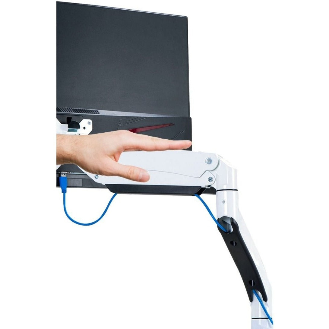SIIG Premium Single Monitor Arm Desk Mount with Gaming RGB Lighting