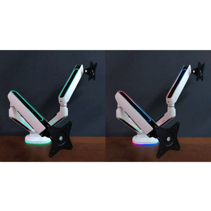 SIIG Premium Dual Monitor Arms Desk Mount with Gaming RGB Lighting