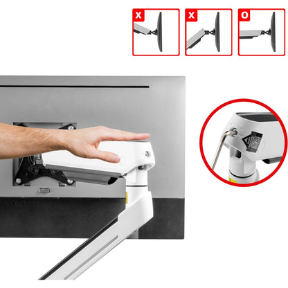 SIIG Premium Dual Monitor Arms Desk Mount with Gaming RGB Lighting